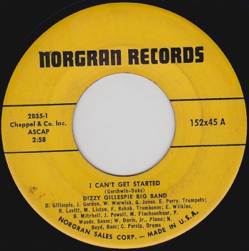 I Can't Get Started / Groovin' for Nat