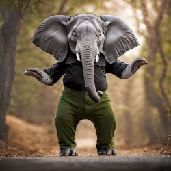 The Snabelnaut with the Green Pants