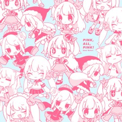 PINK,ALL,PINK！