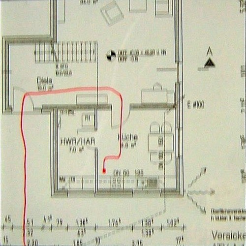 Wegbeschreibung zum Kühlschrank
