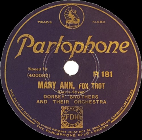 Mary Ann / My Melancholy Baby