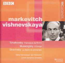 Tchaikovsky: Francesca da Rimini / Mussorgsky: 6 Songs / Stravinsky: Le Sacre du printemps