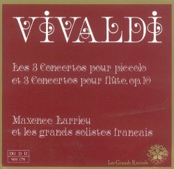 Les 3 concertos pour piccolo / 3 concertos pour flûte op. 10