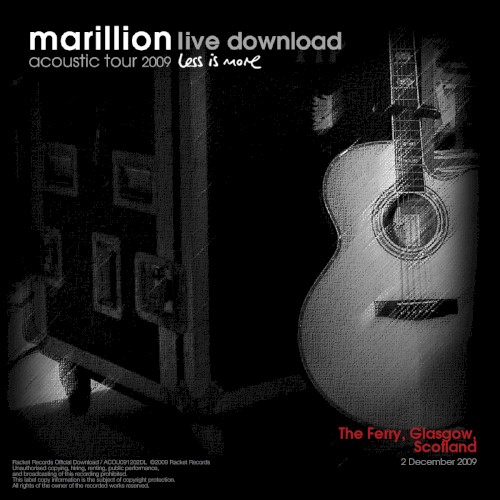 Acoustic Tour 2009: The Ferry, Glasgow, Scotland. 2 December 2009