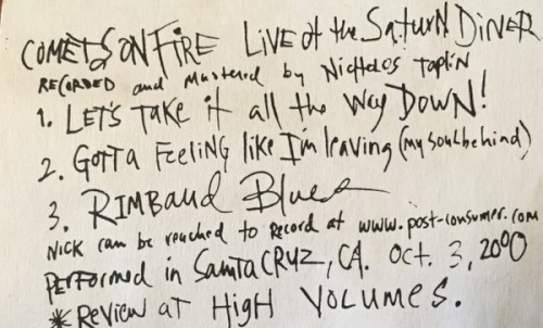 Live at the Saturn Diner