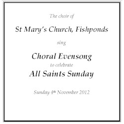 All Saints 2012