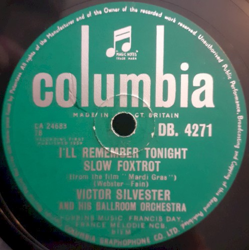 I'll Remember Tonight / I'll Be With You in Apple Blossom Time