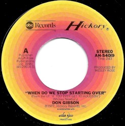 When Do We Stop Starting Over