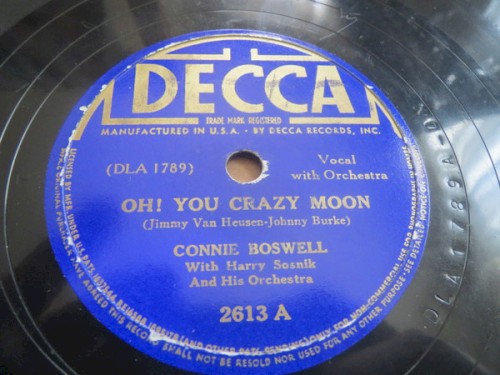 Oh! You Crazy Moon / At Least You Could Say Hello