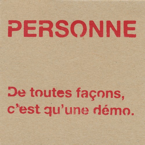 De toutes Façons, c'est qu'une Démo.