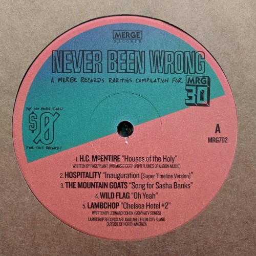 Never Been Wrong: A Merge Records Rarities Compilation for MRG30