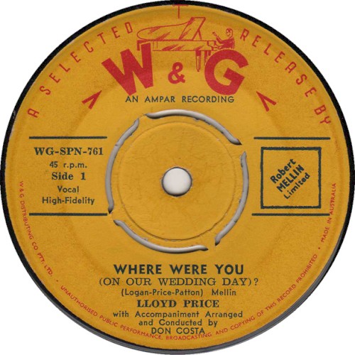 Where Were You (on Our Wedding Day)? / Is It Really Love?