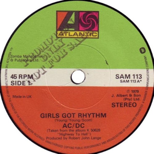 Girls Got Rhythm / If You Want Blood (You've Got It)