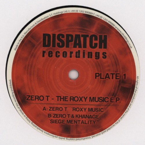 The Roxy Music E.P. Plate 1