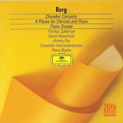 Chamber Concerto / 4 Pieces for Clarinet and Piano / Piano Sonata