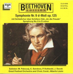 Symphonie Nr. 9 d-Moll op. 125 mit Schlußchor über Schillers Ode "An die Freude"