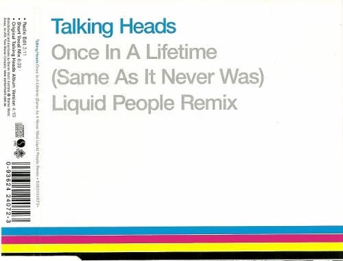 Once in a Lifetime (Same as It Never Was) Liquid People Remix