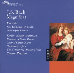 Bach, J.S. / Vivaldi: Magnificat / Nisi Dominus / Nulla in Mundo Pax Sincera etc.