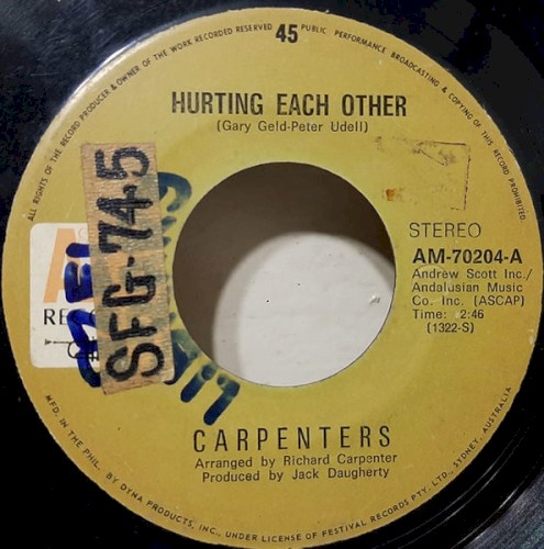 Hurting Each Other / Another Song