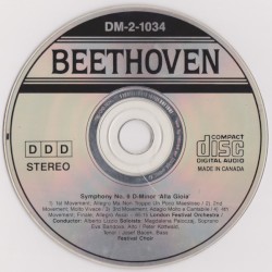 Symphony no. 9 D minor, 'Alla Gioia'