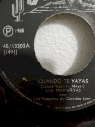Cuando te vayas / Primer amor