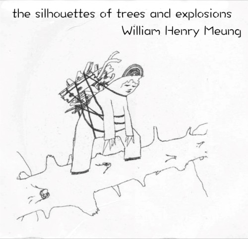 the silhouettes of trees + explosions