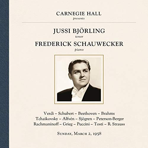 Jussi Bjoerling at Carnegie Hall