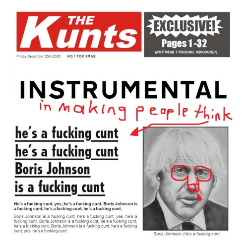 Boris Johnson Is a Fucking Cunt (Sing It Yourself)