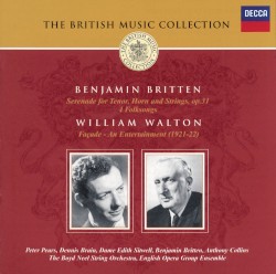 Britten: Serenade for Tenor, Horn & Strings / Walton: Façade